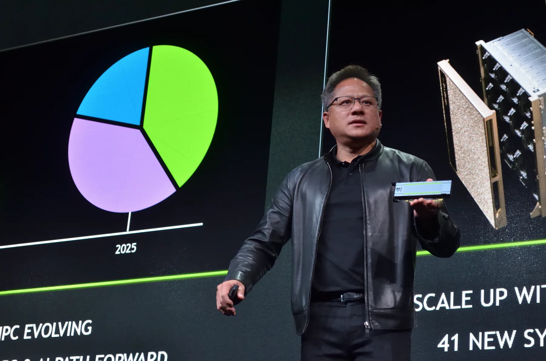 Jensen Huang at SC18.