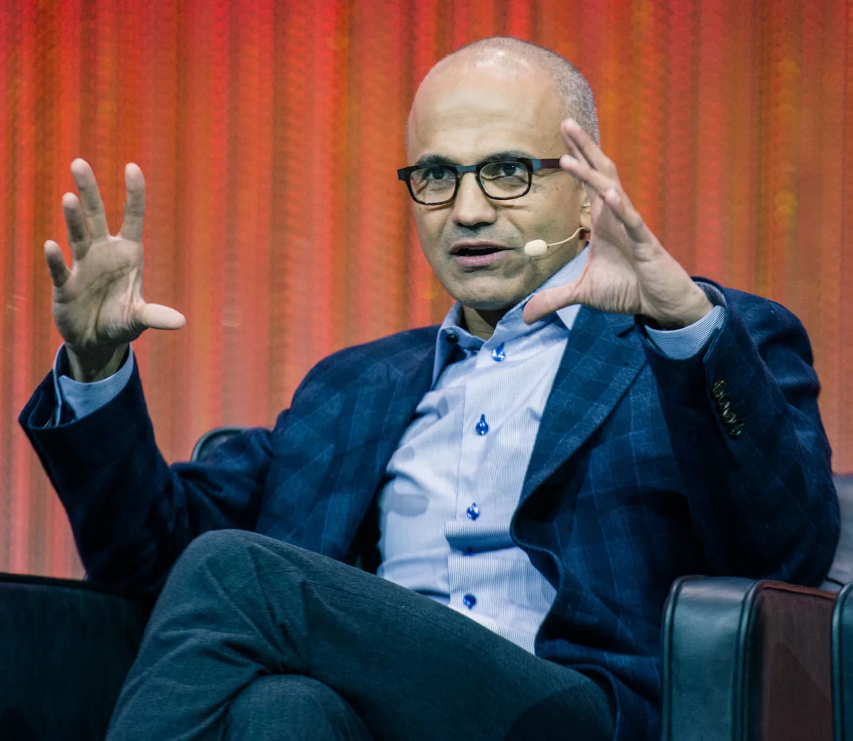 Satya Nadella at LeWeb Paris 2013.